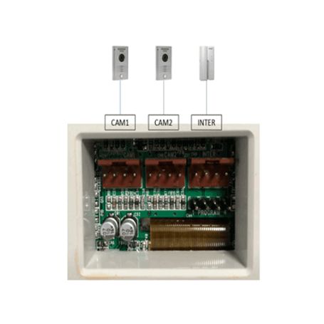 Commax Cdv43k2p Paquete De Videoportero Incluye Monitor Cdv43k2 De 4.3 Pulgadas Con Auricular Para Respuesta Con Audio Y Video D