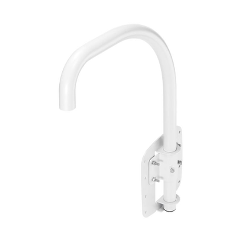 Montaje Para Muro O Azotea (parapeto Cuello De Ganso) Compatible Con Cámaras Domo Samsung/hanwha Uso Interior/exterior