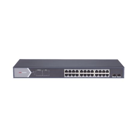 switch gigabit poe  no administrable  24 puertos 101001000 mbps poe  2 puertos sfp uplink  225 w209911