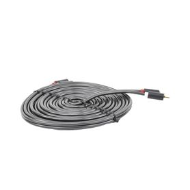 cable de audio 2 rca macho a 2 rca macho  5 metros  color negro  alta calidad  anillos de goma para asegurar un agarre firme al