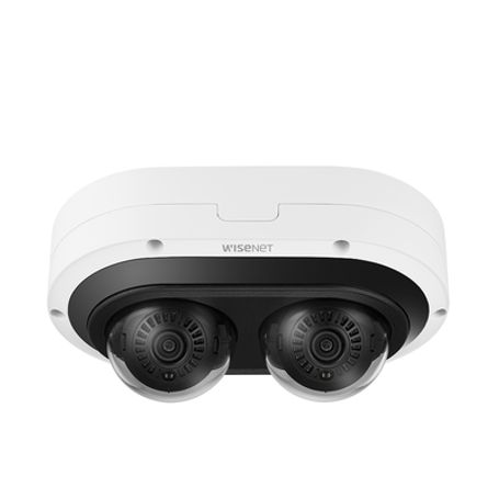 Camara Ip Multisensor Multidireccional / 2 Canales De 6mp / H.265  Wisestream Ii / Wdr 120db / Exterior Ip67 / Ik10 / Nema4x