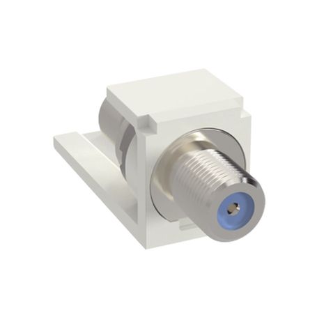 módulo acoplador coaxial tipo f minicom de 75 ohms 30 ghz color blanco191273