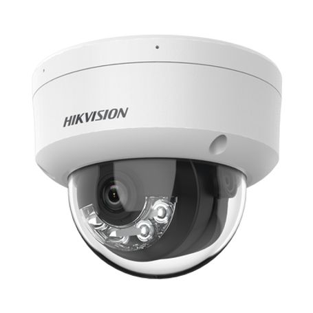 domo ip 8 megapixel 4k  lente 28 mm  30 mts ir  acusense  dual ligh microfono integrado   hikconnect p2p  h265  poe  exterior i