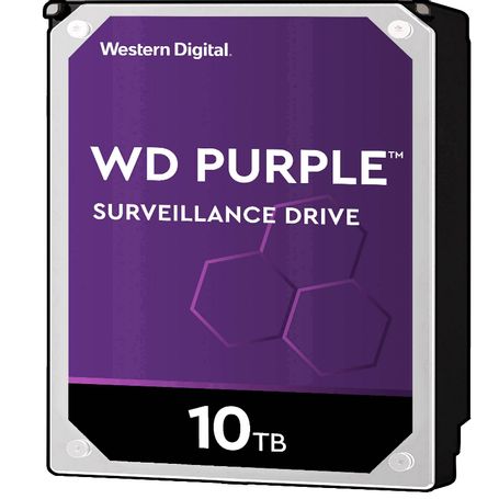 Western Wd101purp Disco Duro De 10tb Purple Pro/ Especial Para Videovigilancia Con Ia/ Tecnologia Ia Allframe/ Interface Sata 6 