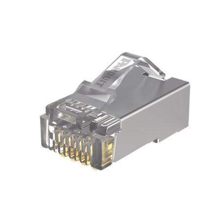 Plug Rj45 Cat5e Blindado Para Cable Utp De Calibres 2426 Awg Chapado En Oro De 50 Micras Paquete De 100 Piezas Plug Rj45 Cat5e Blindado Para Cable Utp De Calibres 2426 Awg Chapado En Oro De 50 Micras Paquete De 100 Piezas