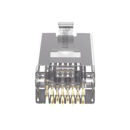 Plug Rj45 Cat5e Blindado Para Cable Utp De Calibres 2426 Awg Chapado En Oro De 50 Micras Paquete De 100 Piezas Plug Rj45 Cat5e Blindado Para Cable Utp De Calibres 2426 Awg Chapado En Oro De 50 Micras Paquete De 100 Piezas