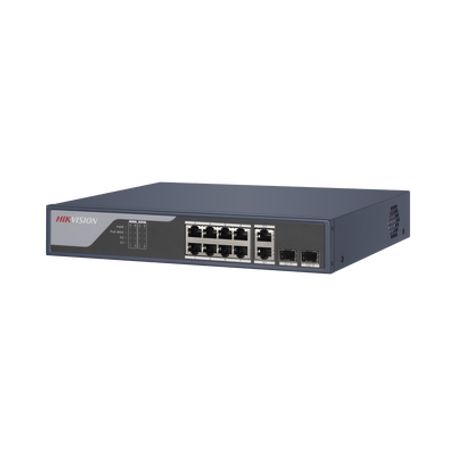 switch poe  administrable  uso en rack 1 u  8 puertos poe  2 puertos sfp  2 puertos uplink gigabit  configuración remota desde 