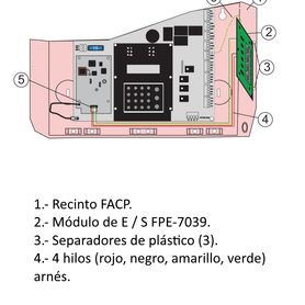 bosch ffpe7039  modulo de expansion  para panel fpd7024  integra detectores direccionables10855