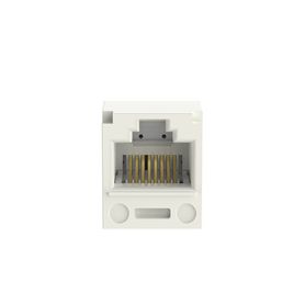 conector jack rj45 estilo t minicom categoria 5e de 8 posiciones y 8 cables color blanco mate185495