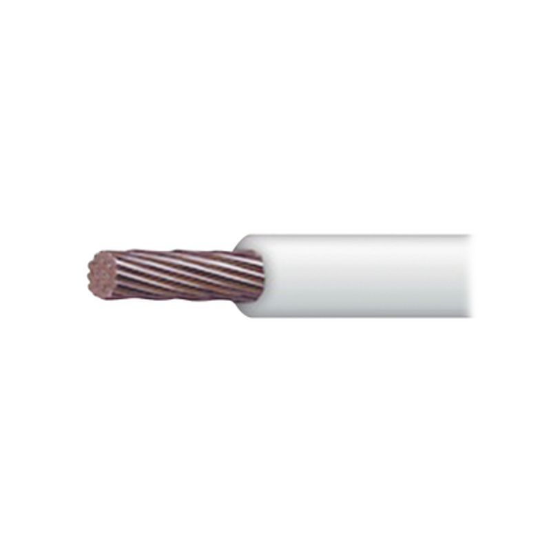 Cable 18 Awg  Color Blancoconductor De Cobre Suave Cableado. Aislamiento De Pvc Autoextinguible. Bobina 100 Mts  