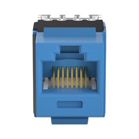 conector jack estilo 110 de impacto tipo keystone categoria 6a de 8 posiciones y 8 cables color azul191906