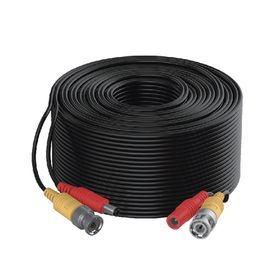 cable coaxial siames mini rg59  alimentación  20 metros de distancia  cca  soporta 1080p 2 megapixel hasta 4k 8 megapixel  uso 