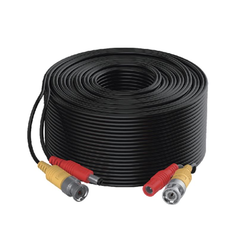 Cable Coaxial Siames (mini Rg59)  Alimentación / 20 Metros De Distancia / Cca / Soporta 1080p (2 Megapixel) Hasta 4k (8 Megapixe