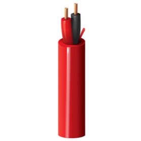 belden 5320ul0021000  bobina de cable para sistemas de deteccion de incendio  2 conductores  calibre 18  sin blindar  rojo  305