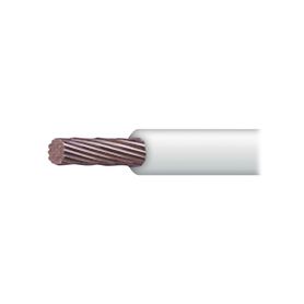 cable eléctrico de cobre recubierto thwls calibre 14 awg 19 hilos color blanco  100 metros 