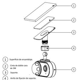 dahua hmw3200lfr  camara especial hdcvi para dvr movil 1080p doble lente lente frontal 28 mm lente trasero 21 mm ir trasero 3 m