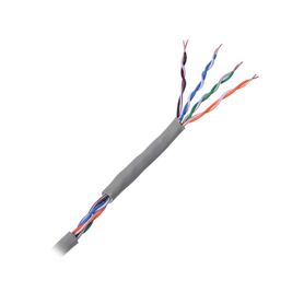 bobina de cable de 305 m  1000 ft  cat5e alto desempeno de color gris ul para aplicaciones en video vigilancia redes de datos u