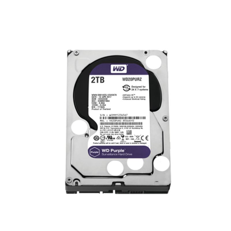 Disco Duro Purple De 2tb / 3 Anos De Garantia / Para Videovigilancia