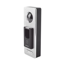 2 en 1  lector biométrico ip65 con función de videoportero y lector qr incluida llamada a app de smartphone hikconnect p2p no r