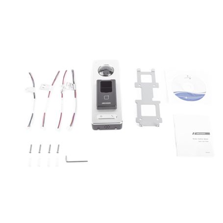 2 En 1 / Lector Biométrico Ip65 Con Función De Videoportero Y Lector Qr Incluida/ Llamada A App De Smartphone Hikconnect P2p (no