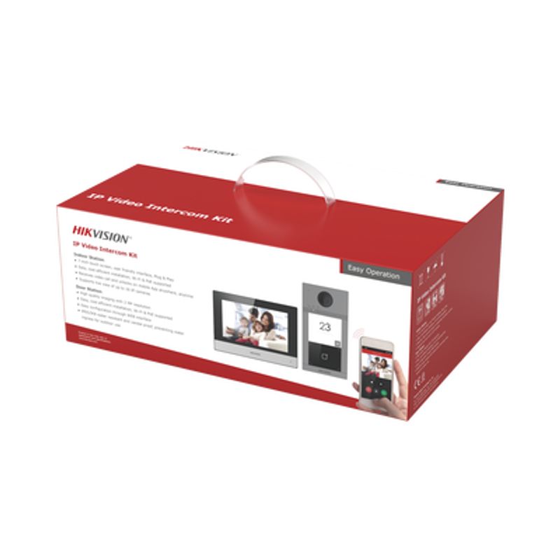 Kit De Videoportero Ip (frente De Calle  Monitor  Memoria Microsd) / Llamada Y Apertura Remota Desde App Hikconnect / Soporta 2 