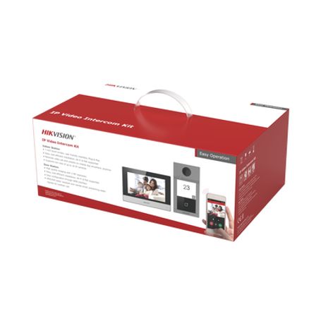 Kit De Videoportero Ip (frente De Calle  Monitor  Memoria Microsd) / Llamada Y Apertura Remota Desde App Hikconnect / Soporta 2 