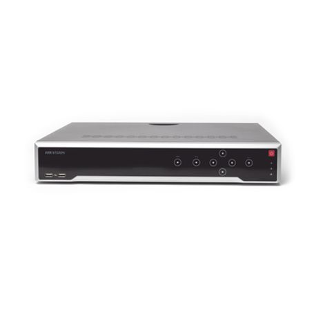 nvr 8 megapixel 4k  16 canales ip 16 puertos poe  soporta cámaras con acusense  4 bahias de disco duro  switch poe 300 mts  hdm