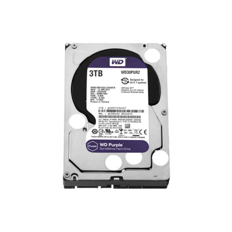 Disco Duro Purple De 3tb / 3 Anos De Garantia / Para Videovigilancia