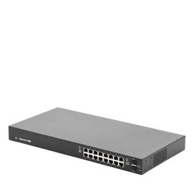 switch edgemax administrable de 16 puertos gigabit con poepoe pasivo 24v  2 puertos sfp 150 w80411