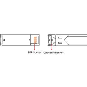 utepo sfp125g40km  transceptor fibra óptica sfp monomodo  conector lc  velocidad 1250 mbps  hasta 40km de conexión 21903