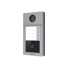 videoportero ip ip65  ik08 con llamada y apertura desde app hikconnect  soporta 4 departamentos  poe estandar  interfaz web par