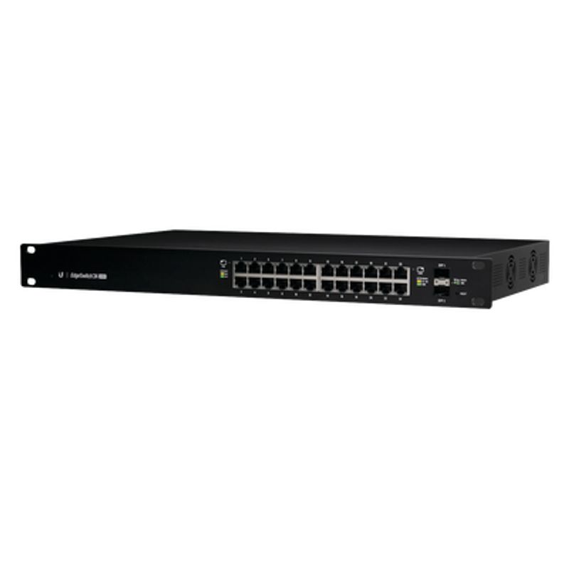 Switch Edgemax Administrable De 24 Puertos Gigabit Con Poe/poe Pasivo 24v 2 Puertos Sfp 500 W Switch Edgemax Administrable De 24 Puertos Gigabit Con Poe/poe Pasivo 24v 2 Puertos Sfp 500 W