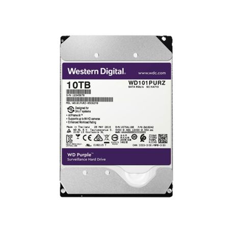 Disco Duro Wd De 10tb / 7200rpm / Optimizado Para Videovigilancia