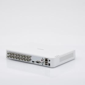 audio por coaxitron dvr 2 megapixel 1080p lite  16 canales turbohd  2 canales ip  1 bahia de disco duro  16 canales de audio po