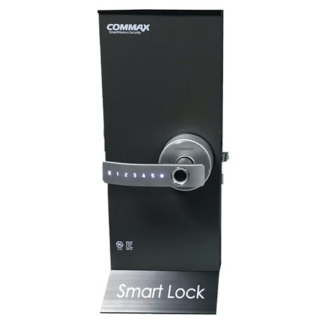 Commax Cdl800wl  Cerradura Biométrica Inteligente Con Capacidad Para 100 Huellas Teclado Touch Para 4 Passwords Y Fácil Instalac