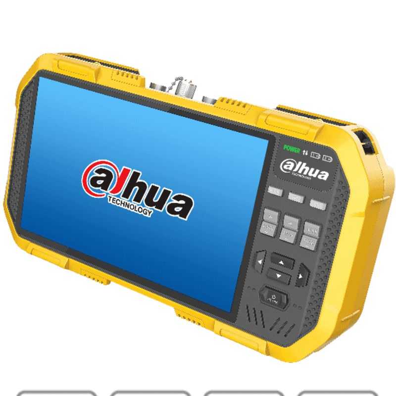 Dahua Pfm907 Probador De Video Ip Y Hdcvi/ Soporta Compresión De Video H.265 Y H.264/ Control Ptz/ Soporta Audio/ Multimetro Int