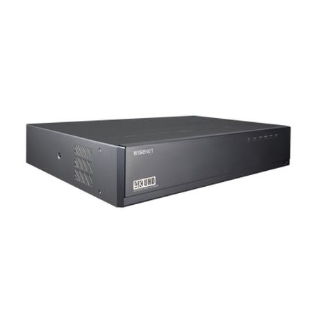 nvr de 64 canales  12mp  hasta 8 discos duros  h265  wisestream  wisenet p2p169720