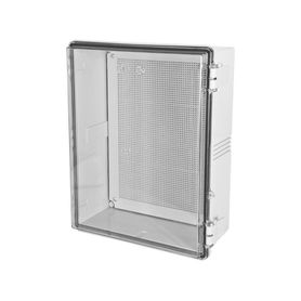 gabinetes nema cuerpo gris cubierta transparente 250 x 350 x 150 mm para interior y exterior