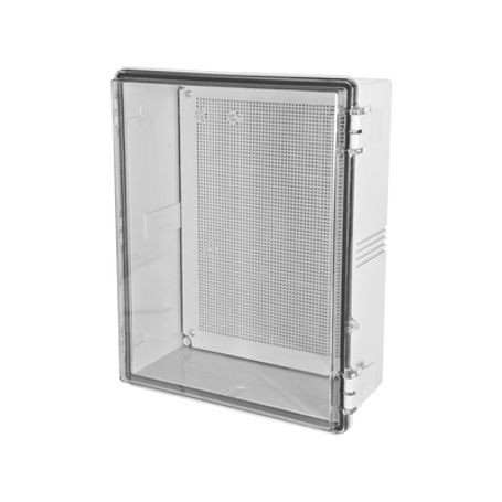 gabinetes nema cuerpo gris cubierta transparente 250 x 350 x 150 mm para interior y exterior