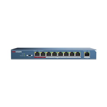 switch poe  no administrable  8 puertos 10100 mbps  1 puerto 10100 de uplink  poe hasta 250 metros  110 w 176624