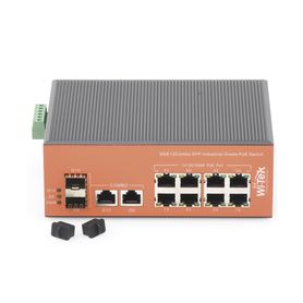 switch industrial poe no administrable de 8 puertos 101001000mbps  2 sfp combo 150 w170796