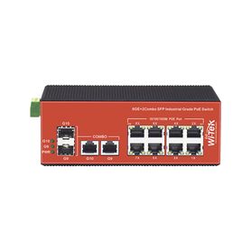 switch industrial poe no administrable de 8 puertos 101001000mbps  2 sfp combo 150 w170796