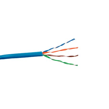 bobina de cable cat6 plus plenum de alto rendimiento de 1000ft 305m color azúl para aplicaciones en cámaras ip megapixel aplica