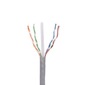 bob de cable de 1000 ft  305 m  cat6 gris ulescut con separador central para aplicaciones en cctv y redes de datos uso intemper