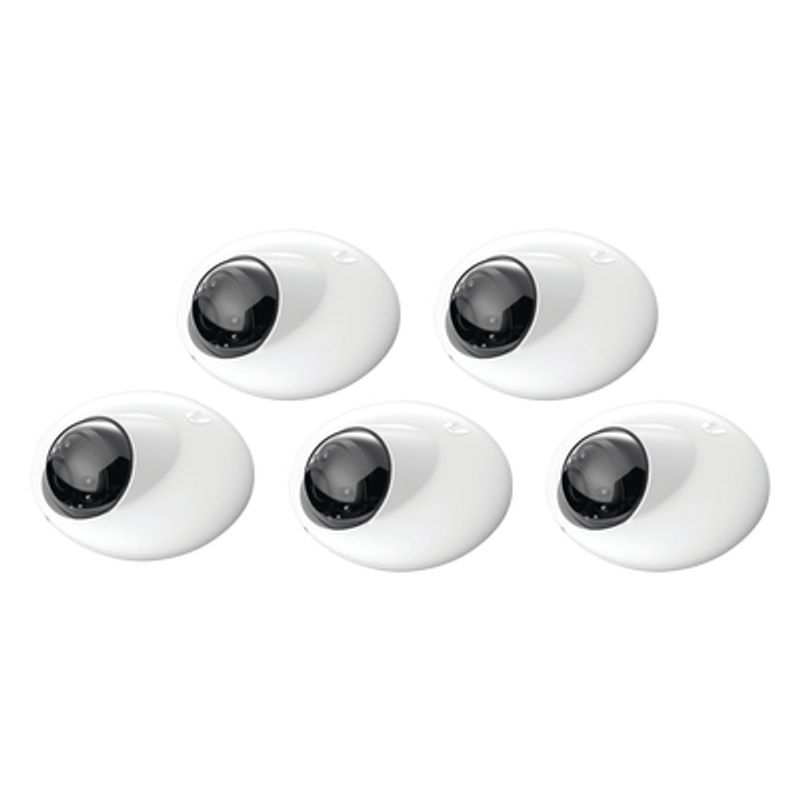 Kit De 5 Camaras Domo Ip Unifi Resolución 1080p Para Interior 802.3af  Micrófono Integrado Vista Nocturna Visualizador Desde La 