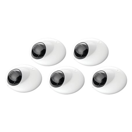 Kit De 5 Camaras Domo Ip Unifi Resolución 1080p Para Interior 802.3af  Micrófono Integrado Vista Nocturna Visualizador Desde La 