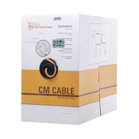 bobina de cable de 1000 ft  305 m  cat5e de alto desempeno color naranja  super flexible ul para aplicaciones en cámaras ip meg
