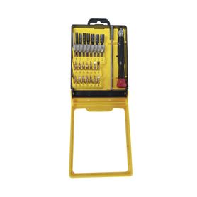 juego de 31 destornilladores de precisión puntas con mango y extensor160249