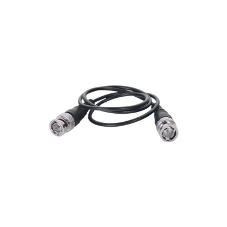 Cable Coaxial Armado Con Conector Bnc Y Longitud De 60 Cm Optimizado Para Hd ( Turbohd Hdsdi Ahd )