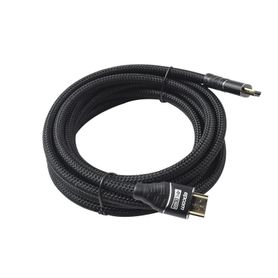cable hdmi ultraresistente redondo de 3m  98 ft  optimizado para resolución 4k ultra hd 161078